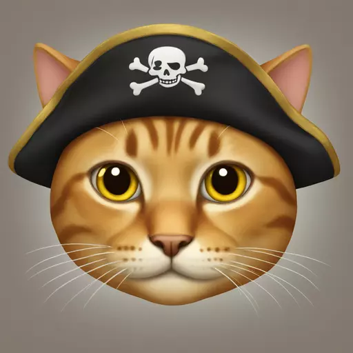 cat pirate emoji