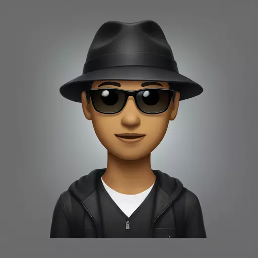 A young man with light olive skin, short hair, black sunglasses, a black hat with "FREE PALESTINE" written on it, a black t-shirt with a small design on the left, light gray jeans, standing with his hand on his stomach, a light smile. emoji