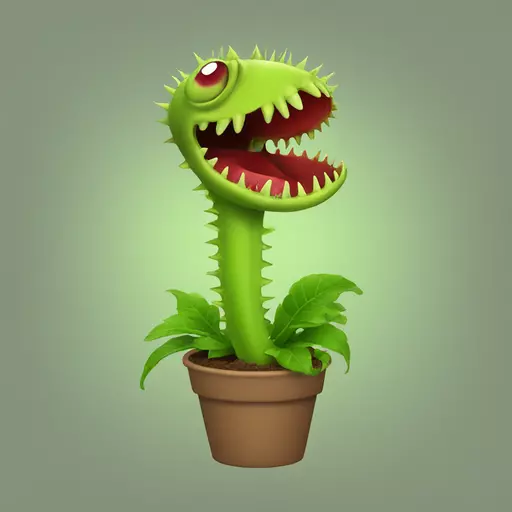 Venus flytrap emoji