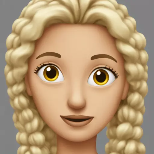 Woman in love with herts in eyes emoji