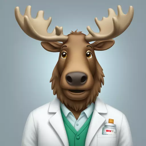 moose white coat pharmacy emoji