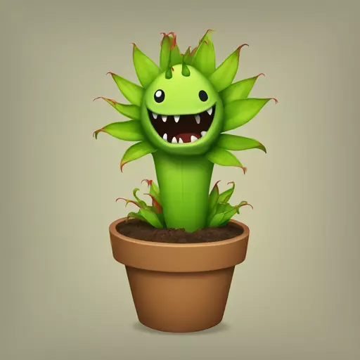 Venus flytrap emoji