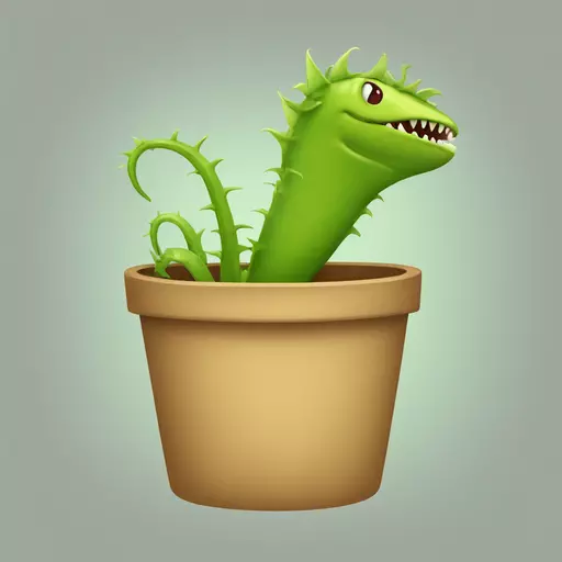 Venus flytrap emoji