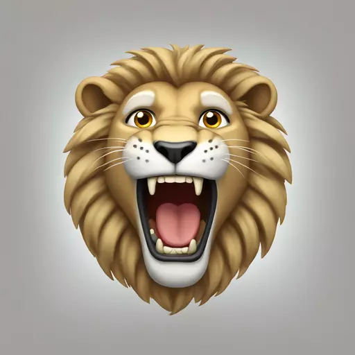 roaring lion emoji
