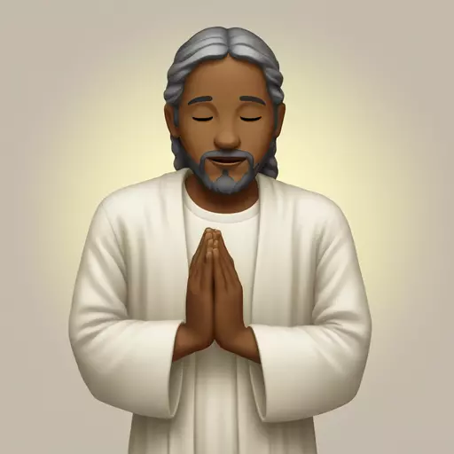 praying to jesus emoji