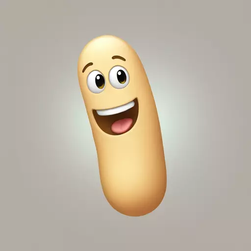 Friendly penis waving hello emoji