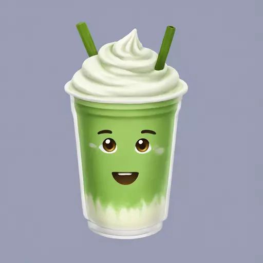 ice matcha latte emoji
