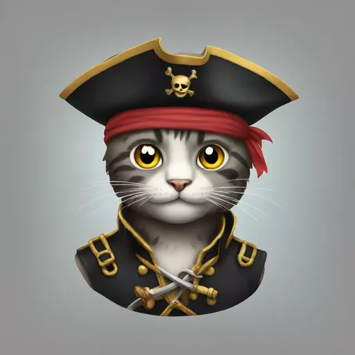 cat pirate emoji