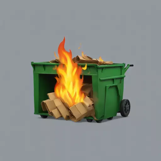 dumpster fire emoji