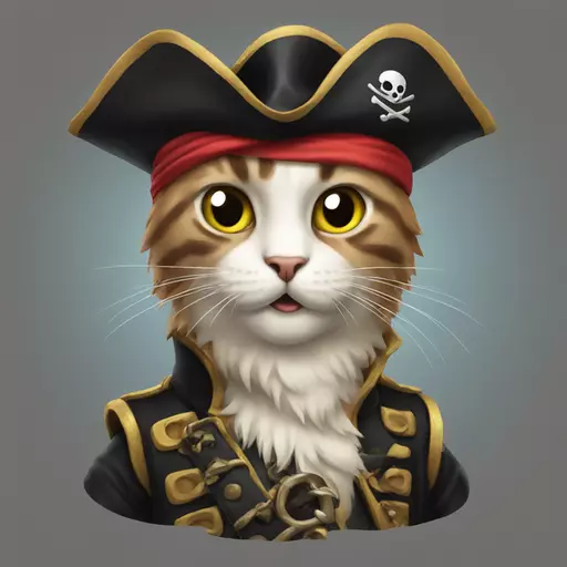 cat pirate emoji