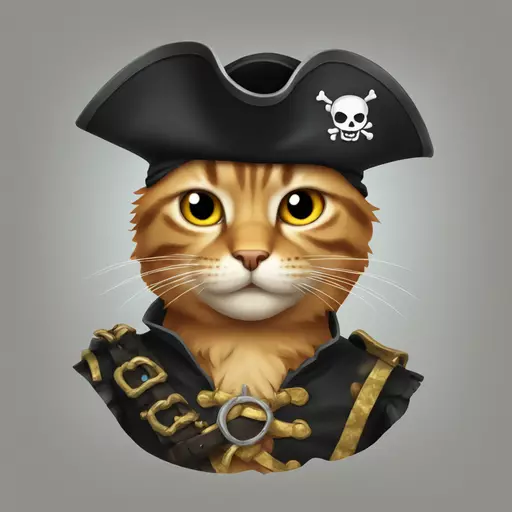 cat pirate emoji