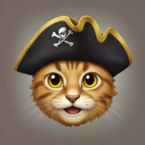 cat pirate emoji