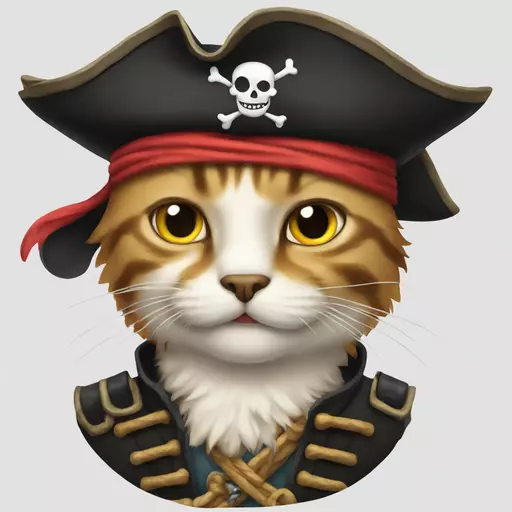 cat pirate emoji