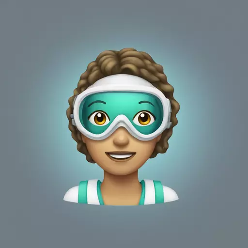 woman with diving mask emoji