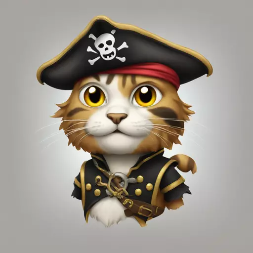 cat pirate emoji