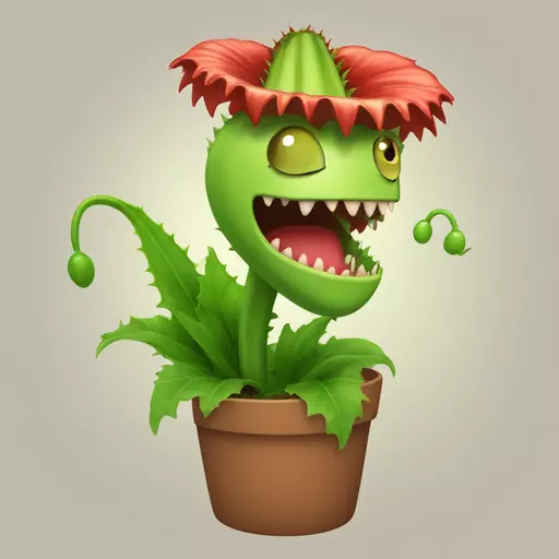 Venus flytrap emoji