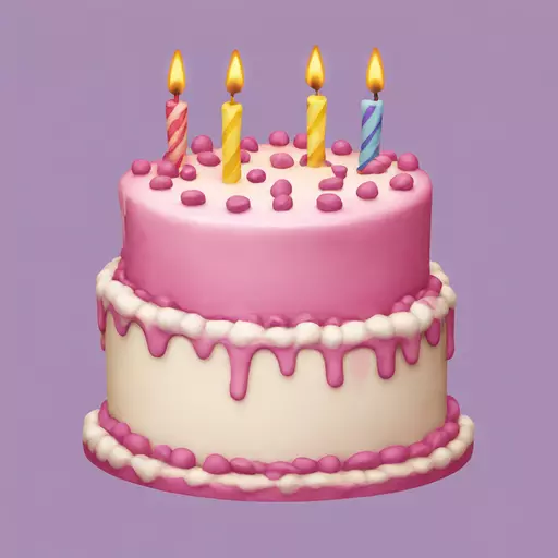 birthday cake emoji