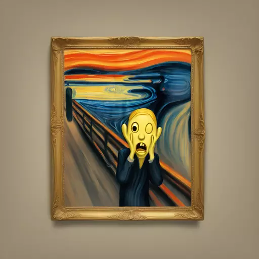 Edvard munch the scream emoji