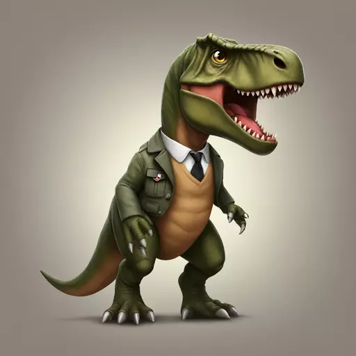 Nazi t-rex  emoji