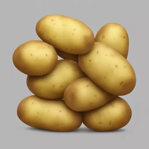 A stack of potatoes emoji