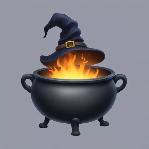 witch cauldron emoji