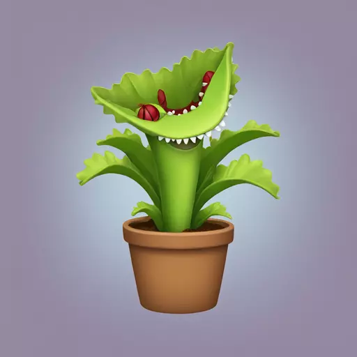 Venus flytrap emoji