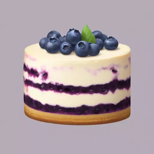 blueberry cheesecake emoji