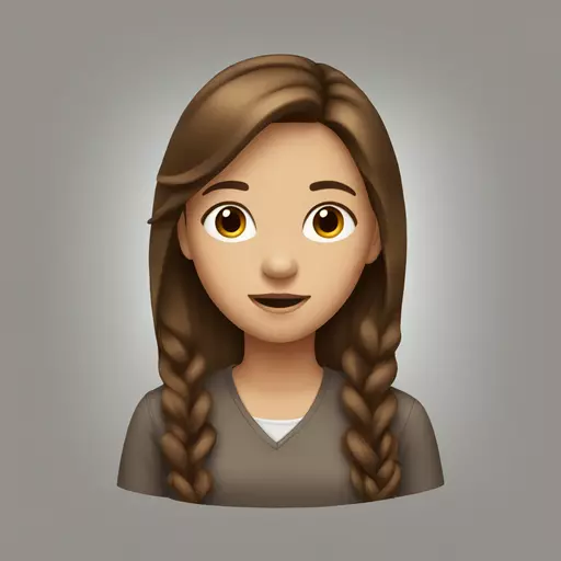 girl with brown hair emoji