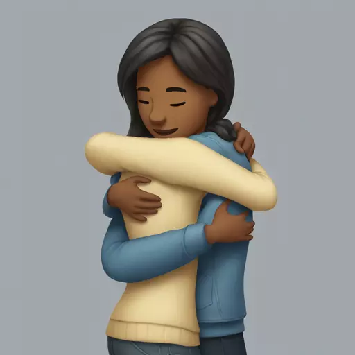 female friend hug emoji