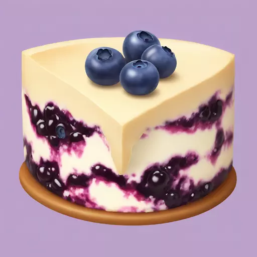 blueberry cheesecake emoji