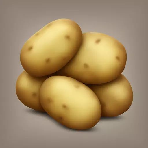 A stack of potatoes emoji