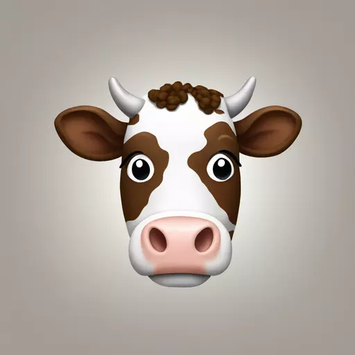 cow crochet emoji