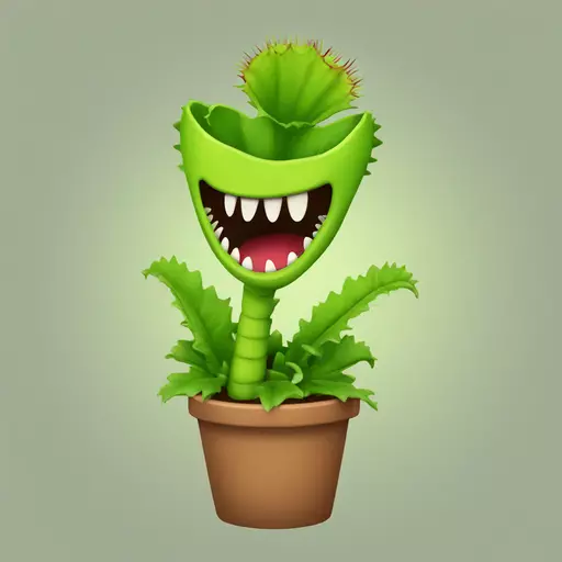 Venus flytrap emoji