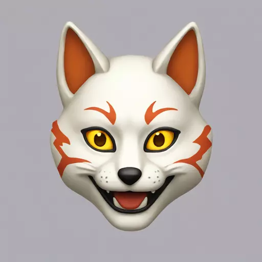 kitsune mask emoji