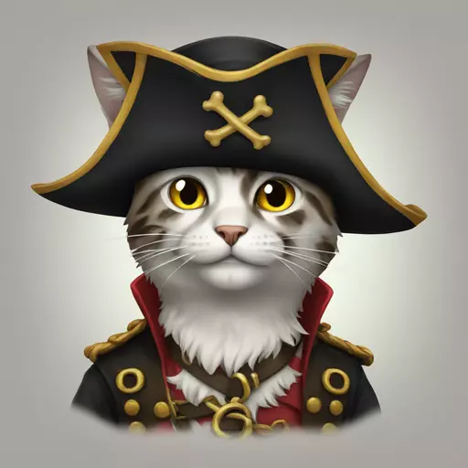 cat pirate emoji