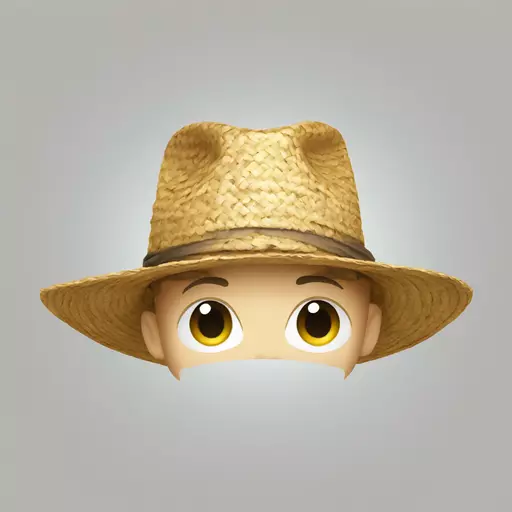 straw hat emoji
