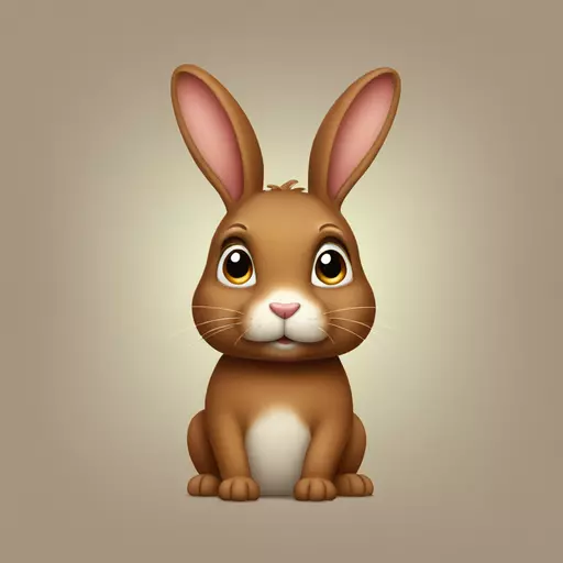 Brown rabbit emoji