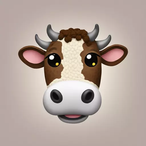 cow crochet emoji