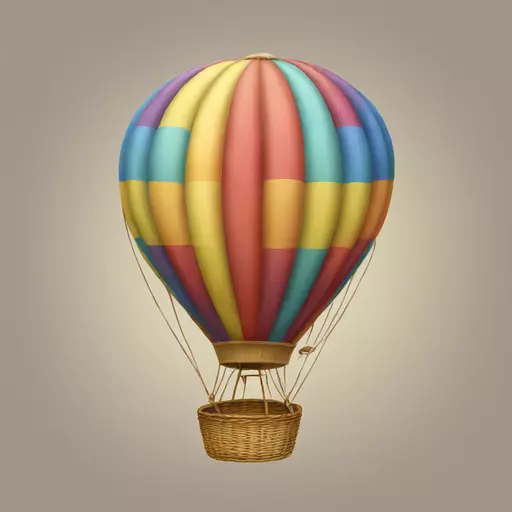 hot air balloon emoji
