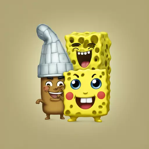 Spongebob and Pikachu emoji