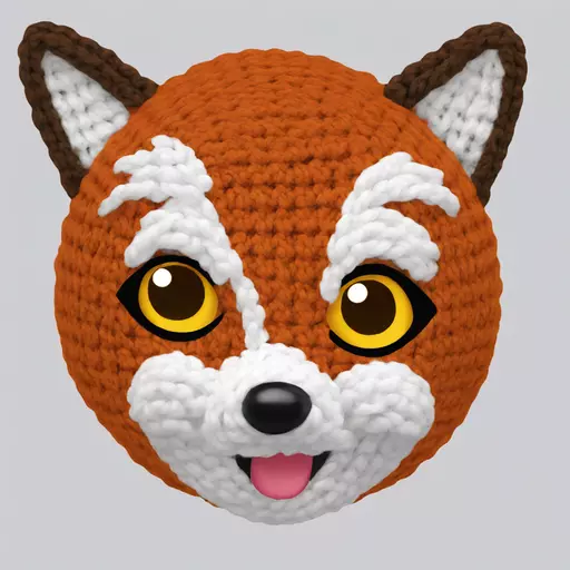 fox crochet emoji