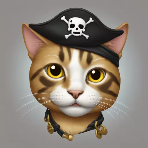 cat pirate emoji