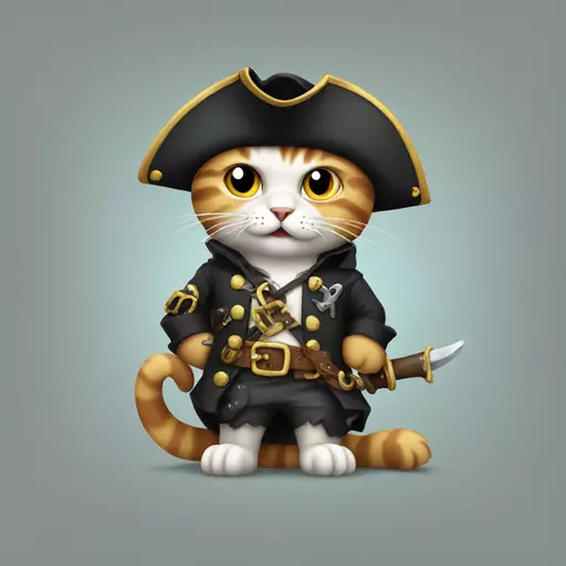 cat pirate emoji