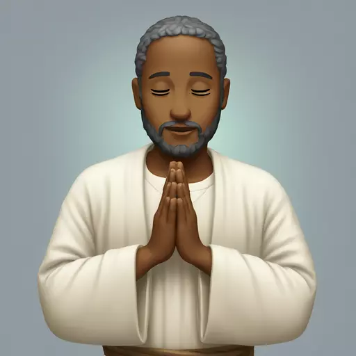 praying to jesus emoji