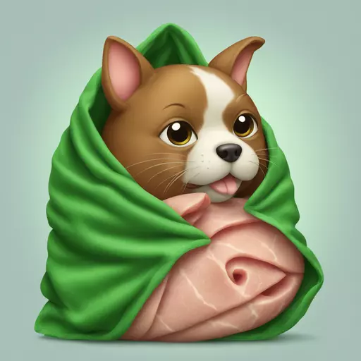ham in a green blanket emoji