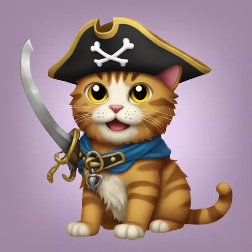 cat pirate emoji