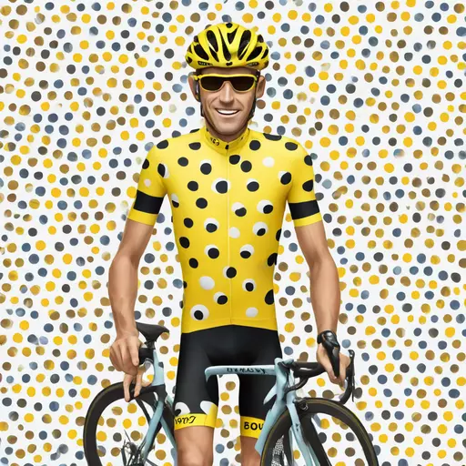 polka dot jersey tour de france only the jersey emoji