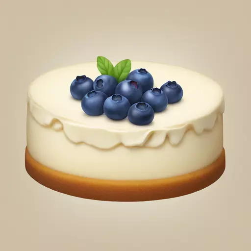 blueberry cheesecake emoji