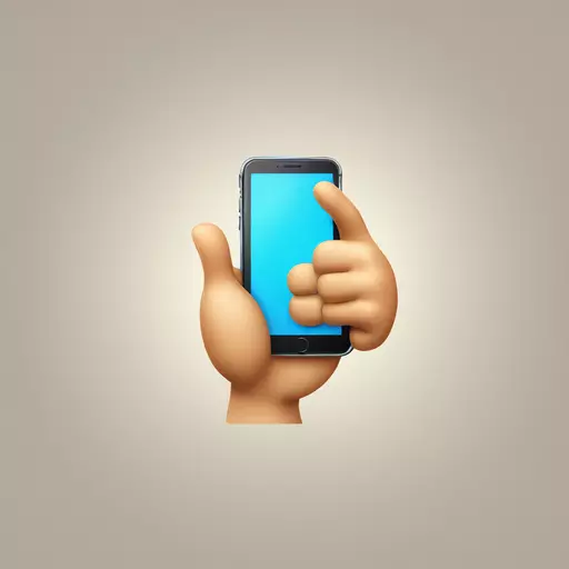 thumbs up and happy, iphone style emoji