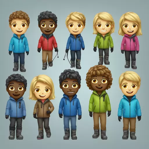 Ski party emoji